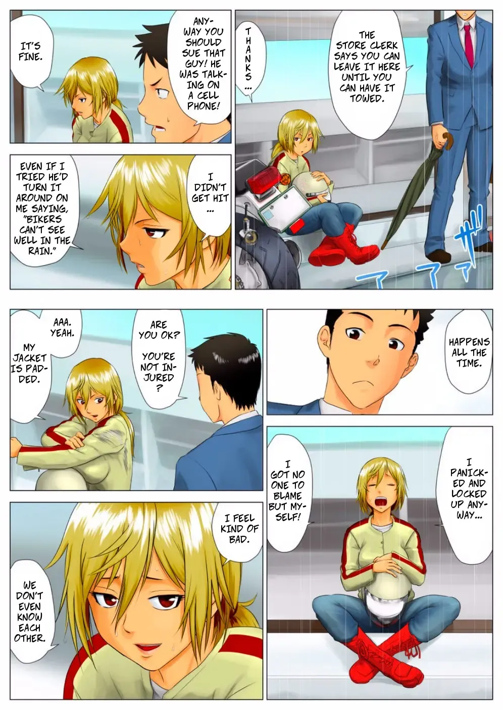 Yuuka -Tonari no Kinpatsu Musume ga Jitsu wa Otome datta Hanashi- | Yuka, My Dangerous Blonde Neighbor, Was Actually a Virgin Fhentai - Page 10