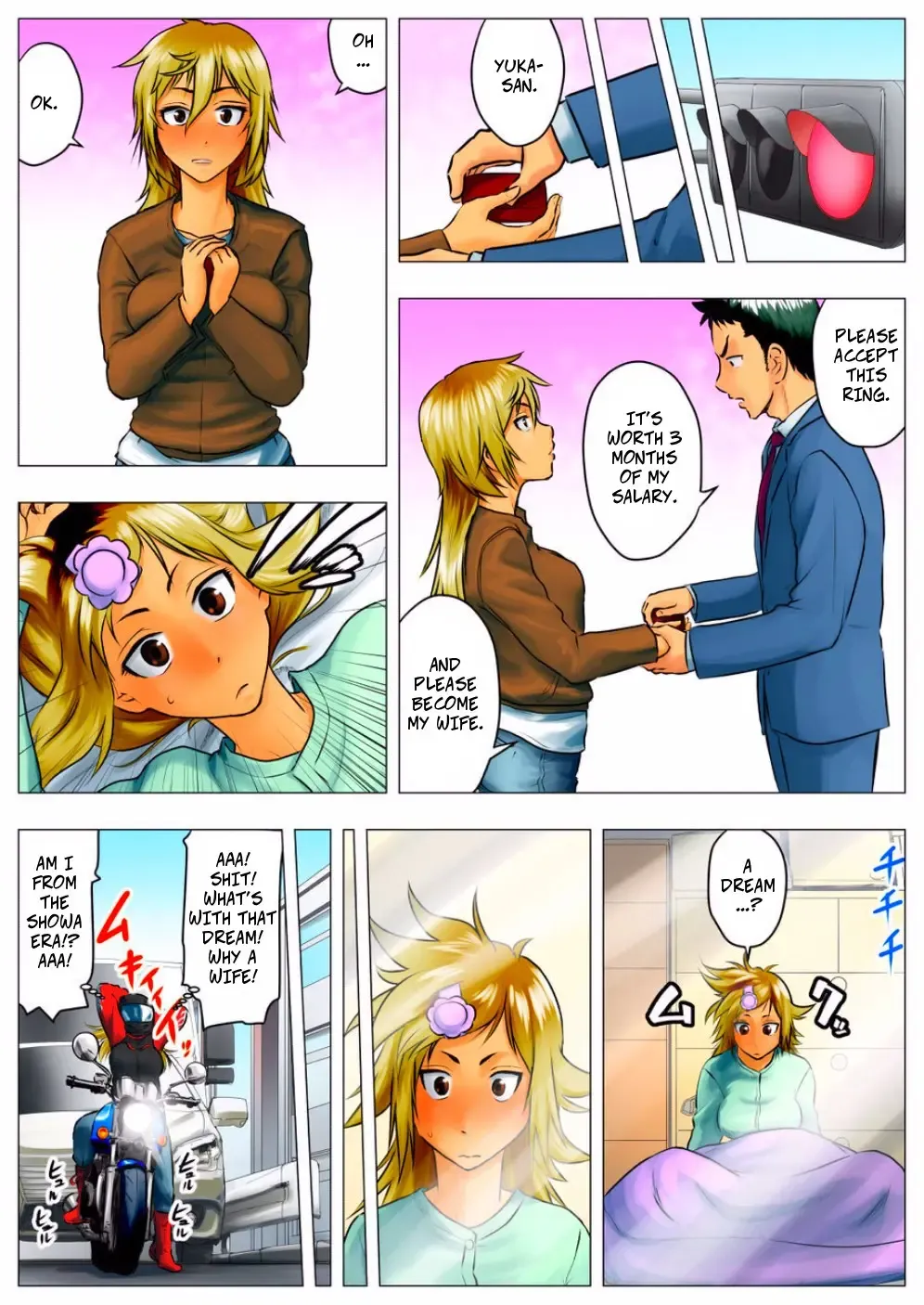 Yuuka -Tonari no Kinpatsu Musume ga Jitsu wa Otome datta Hanashi- | Yuka, My Dangerous Blonde Neighbor, Was Actually a Virgin Fhentai - Page 19