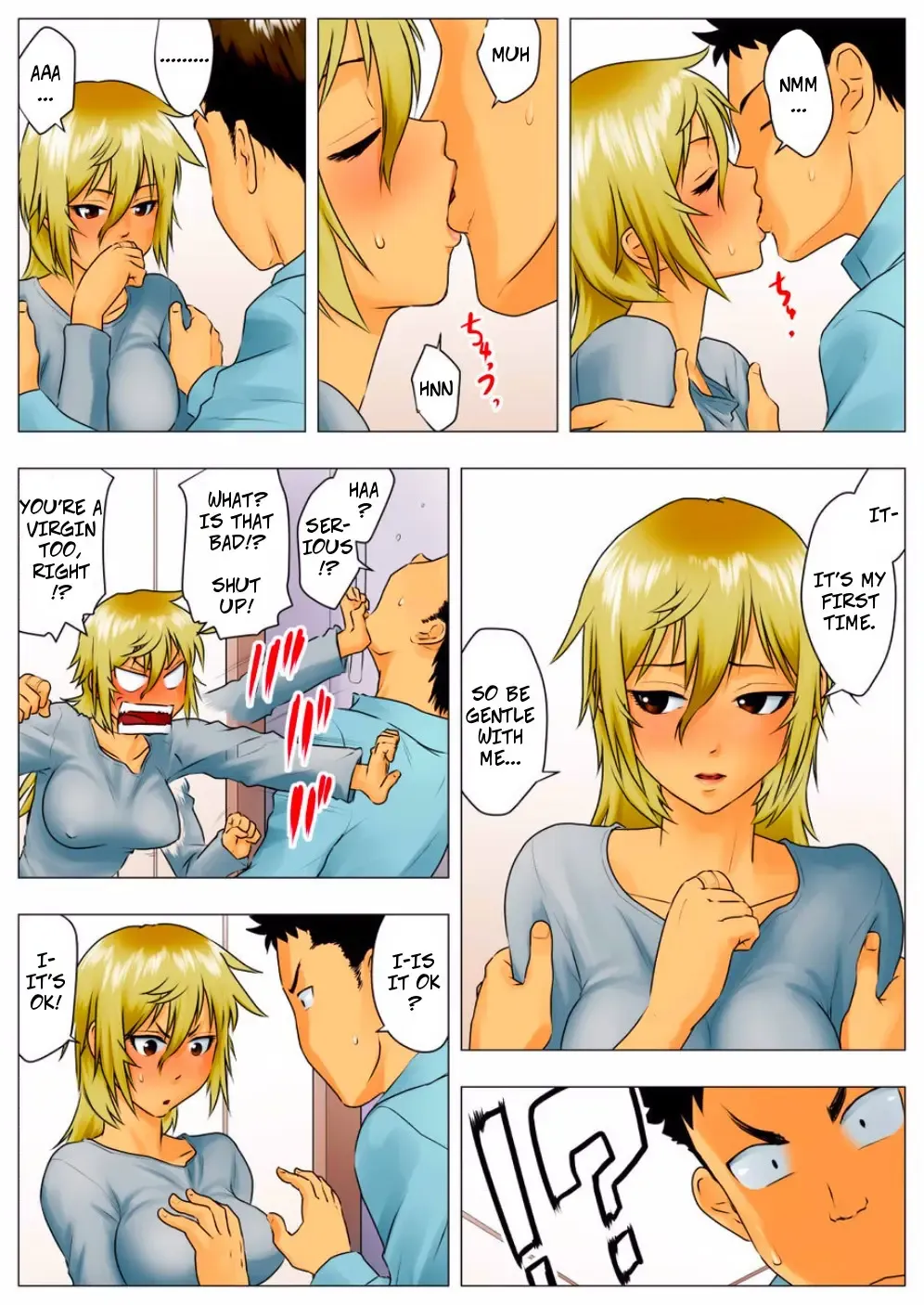 Yuuka -Tonari no Kinpatsu Musume ga Jitsu wa Otome datta Hanashi- | Yuka, My Dangerous Blonde Neighbor, Was Actually a Virgin Fhentai - Page 35