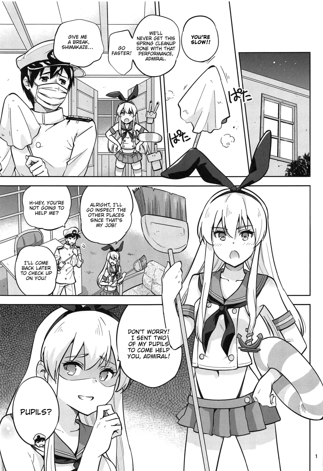 [Sarfata] Zekamashi na Shigure-chan to Hamakaze-san to. | Together with Shigure and Hamakaze Wearing Zekamashi outfits. Fhentai - Page 2