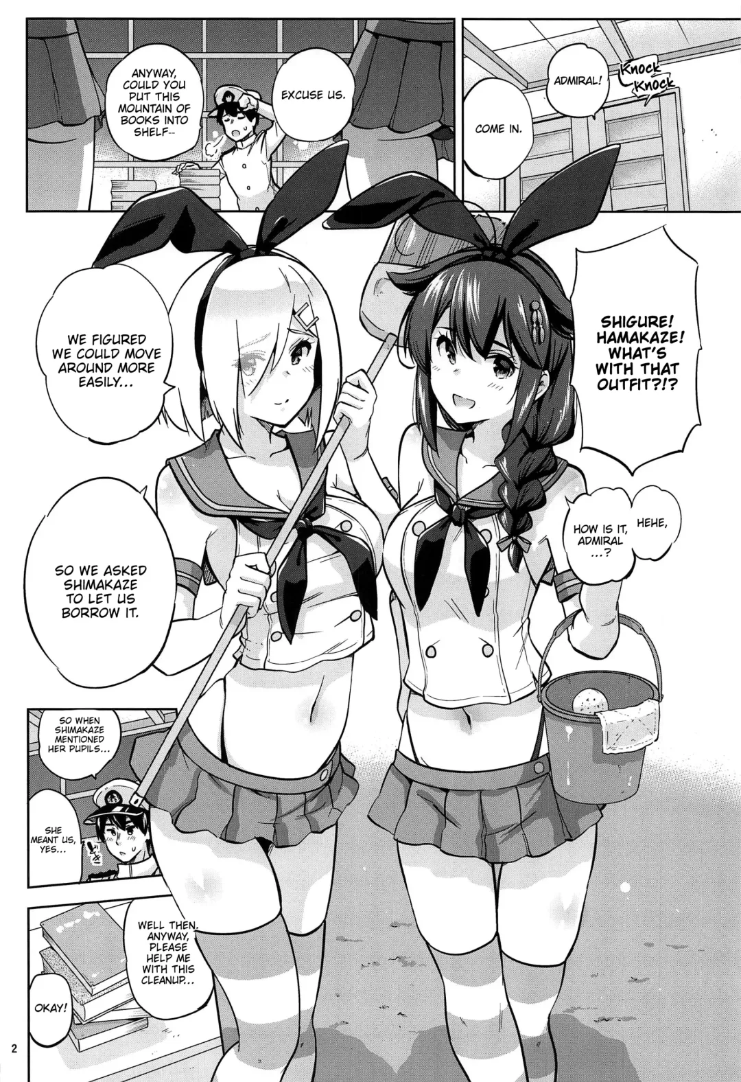 [Sarfata] Zekamashi na Shigure-chan to Hamakaze-san to. | Together with Shigure and Hamakaze Wearing Zekamashi outfits. Fhentai - Page 3