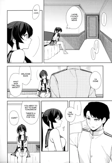 [Ichinomiya] Keijun Yahagi wa Koi o Shita. Jou | Light Cruiser Yahagi Fell In Love - First Fhentai - Page 7