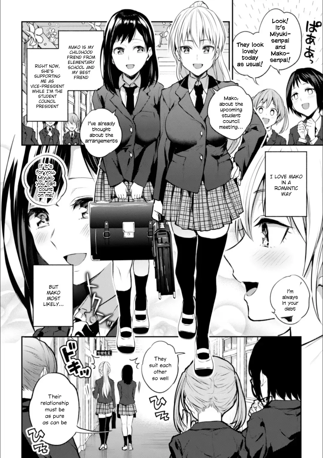 [Nagashiro Rouge] Kaichou to Fukukaichou no Fujun na Otsukiai Ch. 1 Fhentai - Page 6
