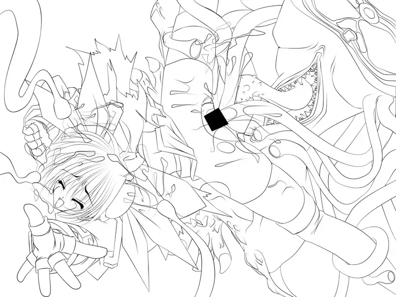 [Kirisawa Shinji - Rindou - Tamiya Akito] Totsugeki Tenshi Kanon - Digital Line Art Collection＋α Fhentai - Page 11