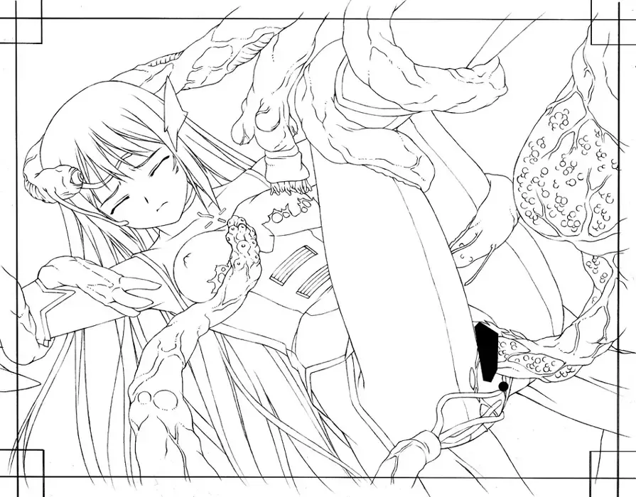 [Kirisawa Shinji - Rindou - Tamiya Akito] Totsugeki Tenshi Kanon - Digital Line Art Collection＋α Fhentai - Page 34