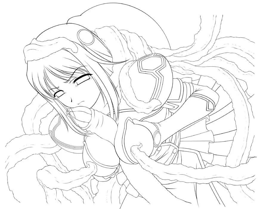 [Kirisawa Shinji - Rindou - Tamiya Akito] Totsugeki Tenshi Kanon - Digital Line Art Collection＋α Fhentai - Page 53