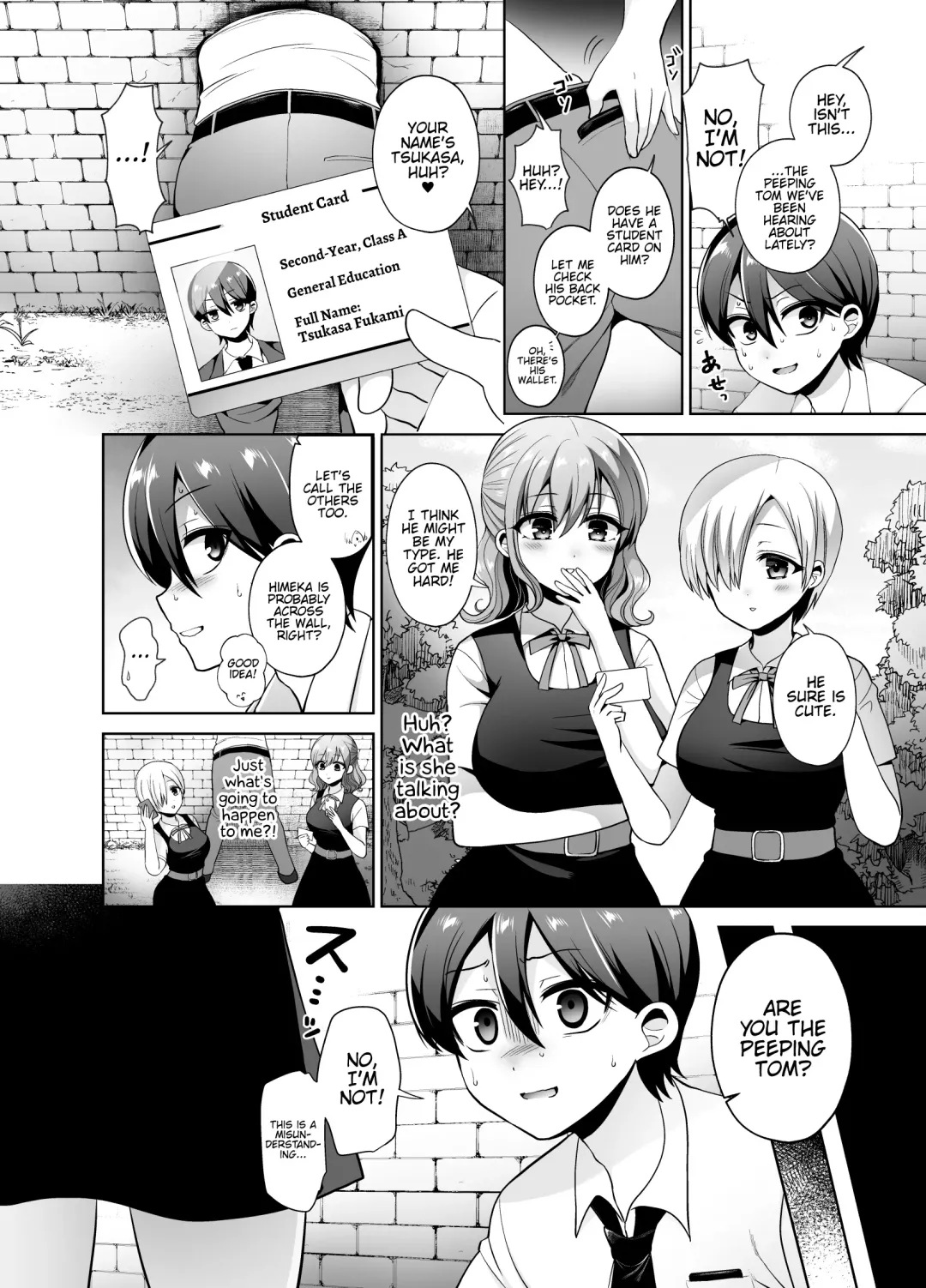 [Piririnegi] Joshikou ni Shinnyuu Shiyou to Shitara Kabe ni Hamatte Futanari Jogakusei no Nikubenki ni Saretandaga Fhentai - Page 4