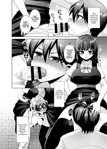 [Piririnegi] Joshikou ni Shinnyuu Shiyou to Shitara Kabe ni Hamatte Futanari Jogakusei no Nikubenki ni Saretandaga Fhentai - Page 10