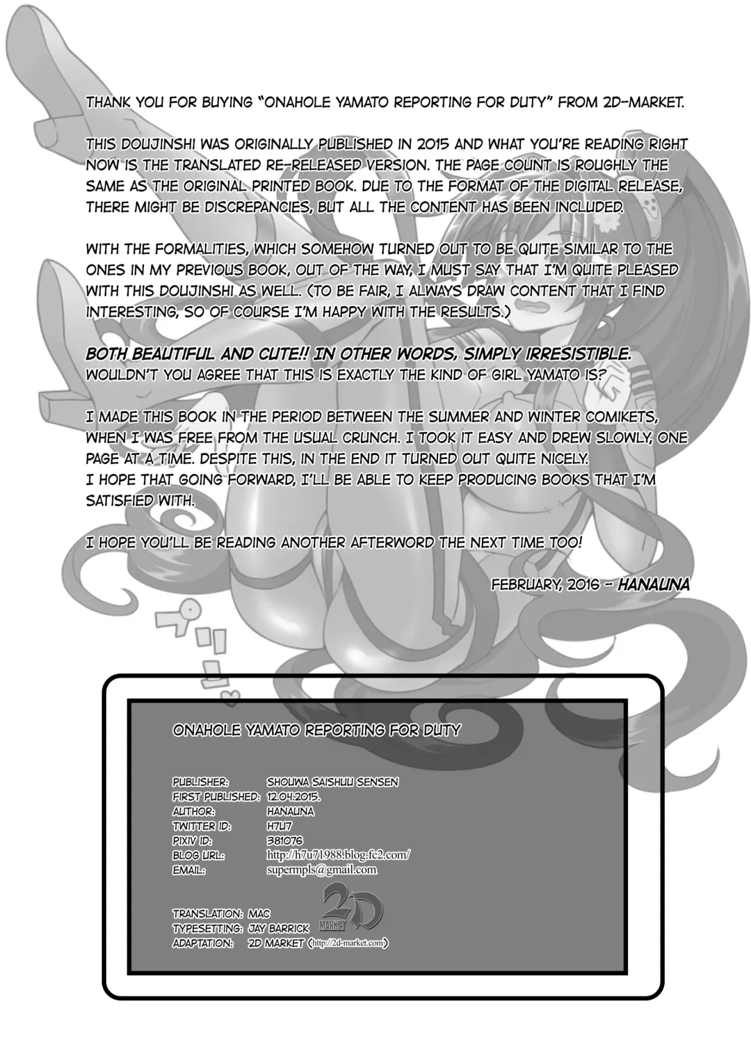 [Hanauna] Onaho Yamato Oshite Mairimasu | Onahole Yamato Reporting for Duty (decensored) Fhentai - Page 26