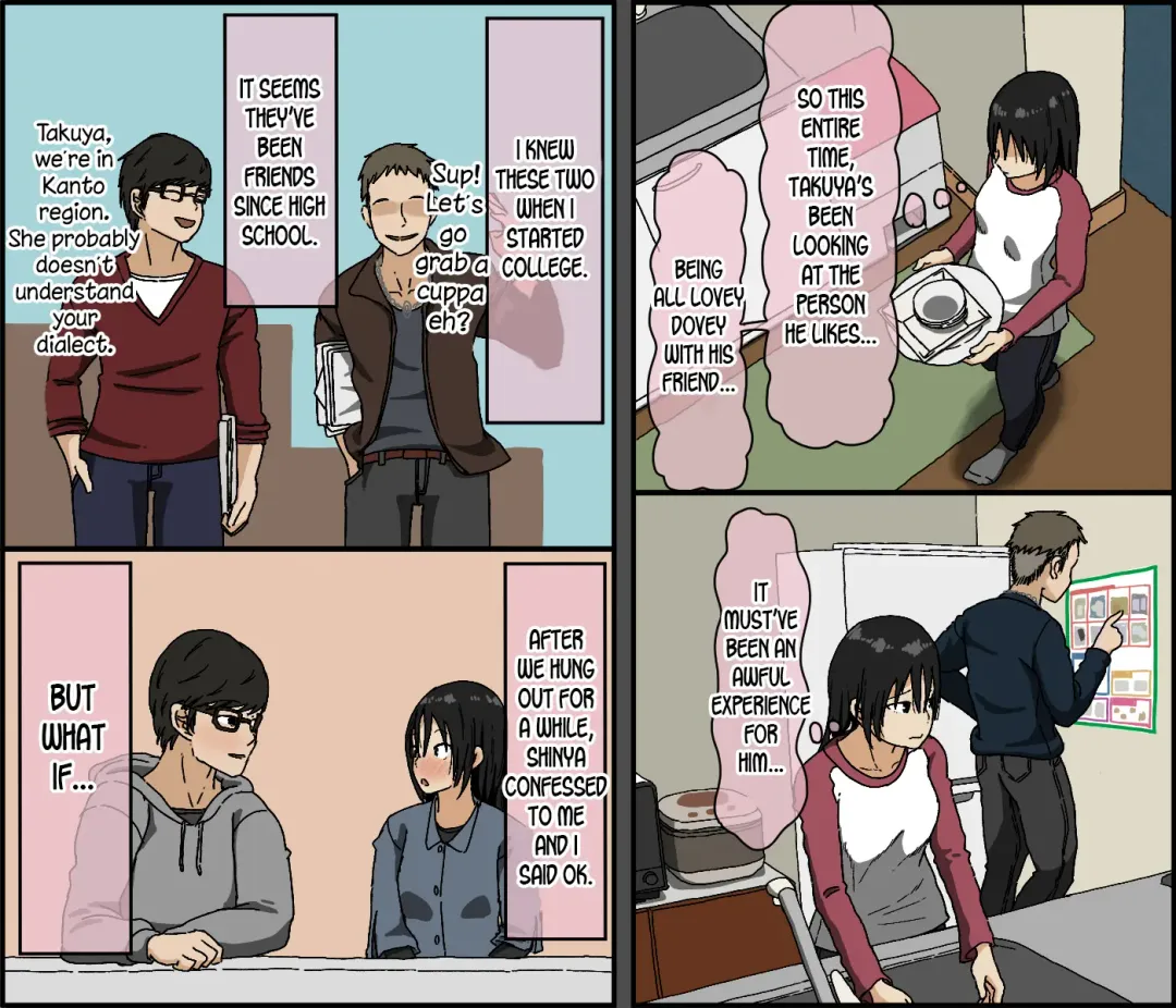 [Toda Hisaya] Kareshi Mochi no Kurokami Irojiro Binyuu Joshidaisei ga Cunni dake Mikeiken de Kare no Tomodachi ni Naisho de Hatsu Cunni Sarete Amari nimo Kimochiyo Sugite Sonomama Nagasare Sex Shita Fhentai - Page 9