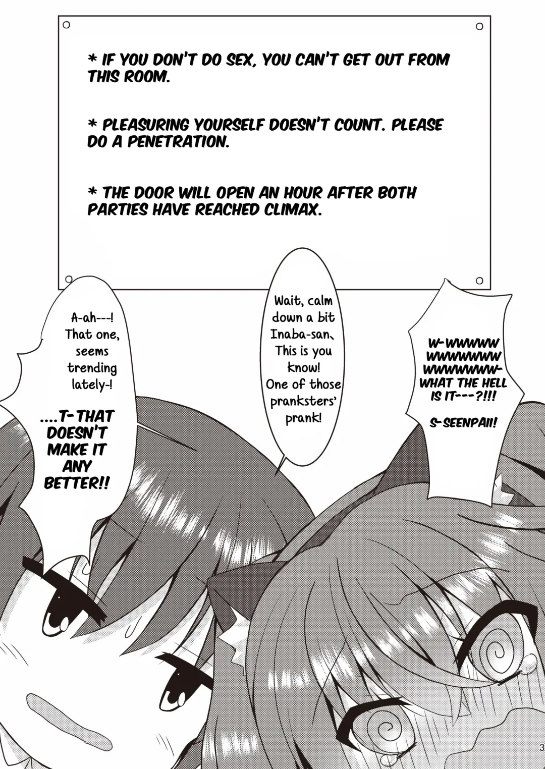 [Nekono Shiro] Halloween no Ato Sugu ni, Senpai to SEX Shinaito Derarenai Heya ni Tojikomerareta Ken Nandesukedo!? Fhentai - Page 2