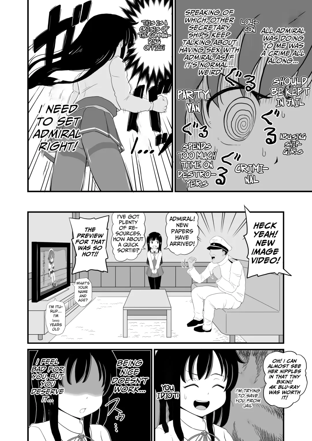 [Takku] Zettai ni Makenai Asashio-chan (decensored) Fhentai - Page 4