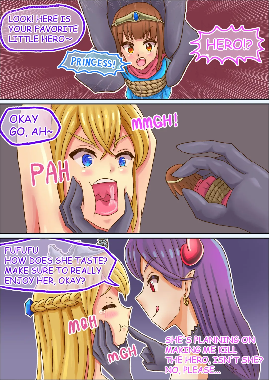 [Vorevore] Kyouseiteki ni yuusha wo nomasareru hime-sama Fhentai - Page 10