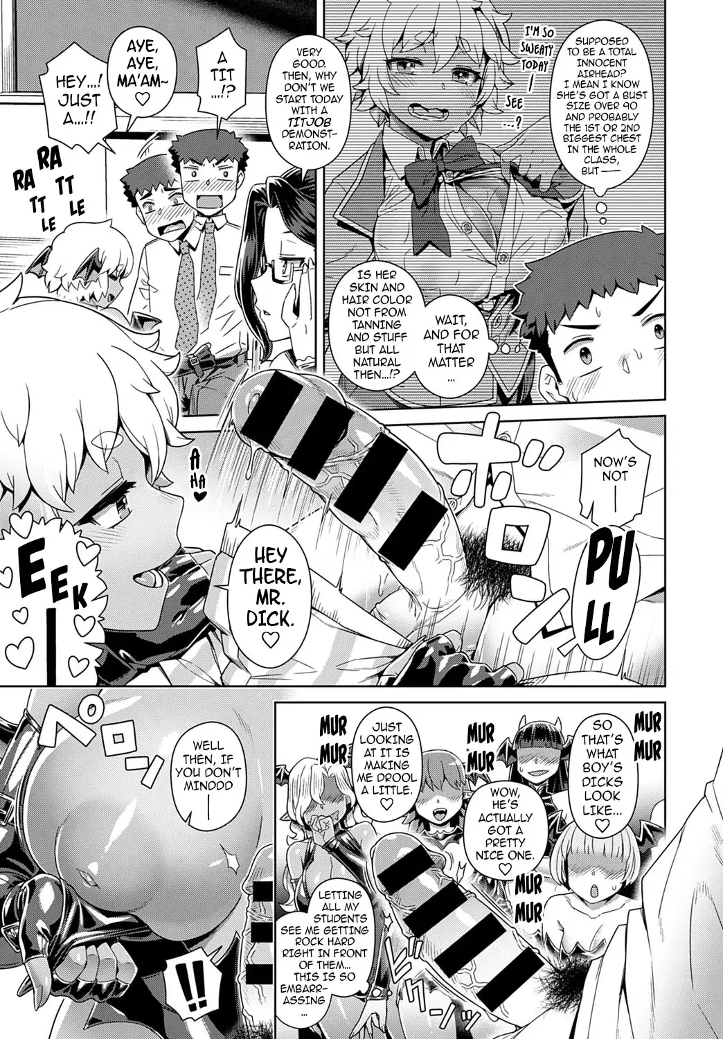 [Kousuke] Succubus Joshikou de Sakusei Jisshuu ~Kyouzai wa... Ore!?~ | Succubus Girls' School Milking Lab ~And the Teaching Aid... is Me!?~ Fhentai - Page 10