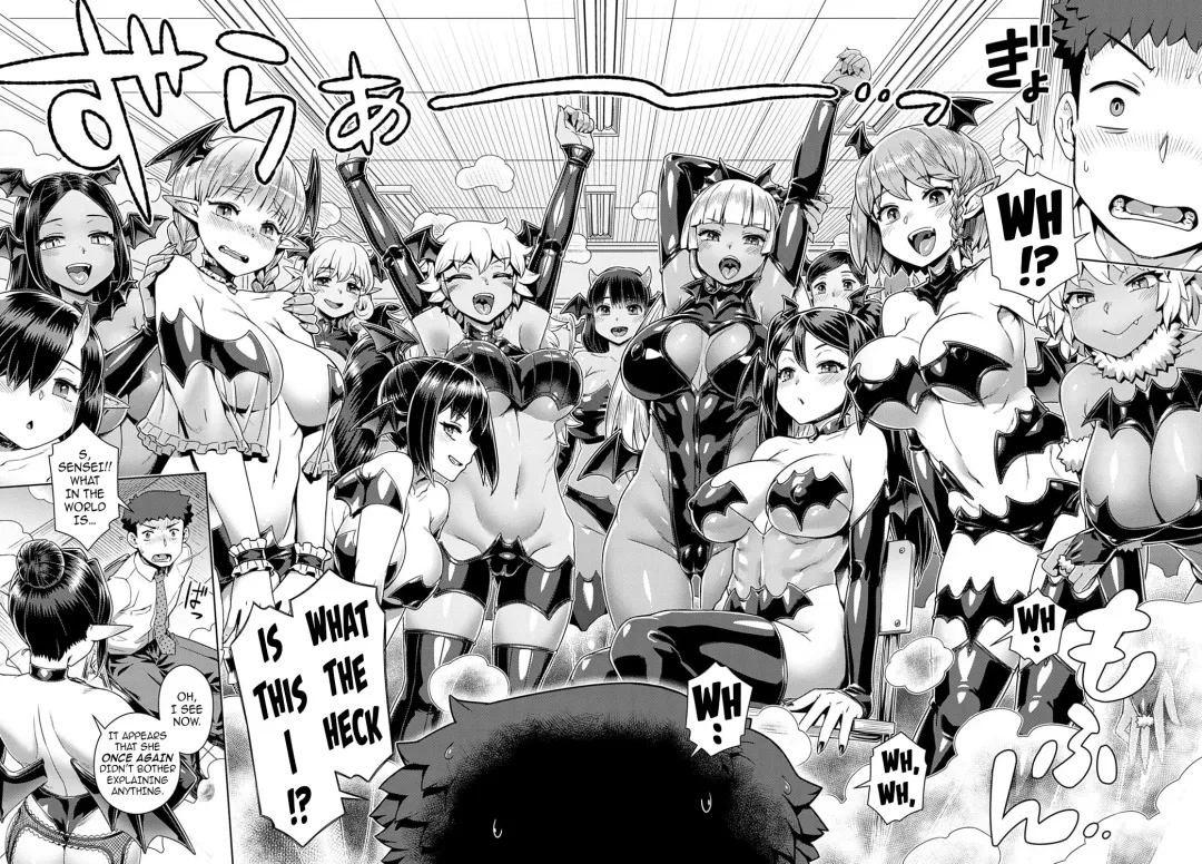 [Kousuke] Succubus Joshikou de Sakusei Jisshuu ~Kyouzai wa... Ore!?~ | Succubus Girls' School Milking Lab ~And the Teaching Aid... is Me!?~ Fhentai - Page 7