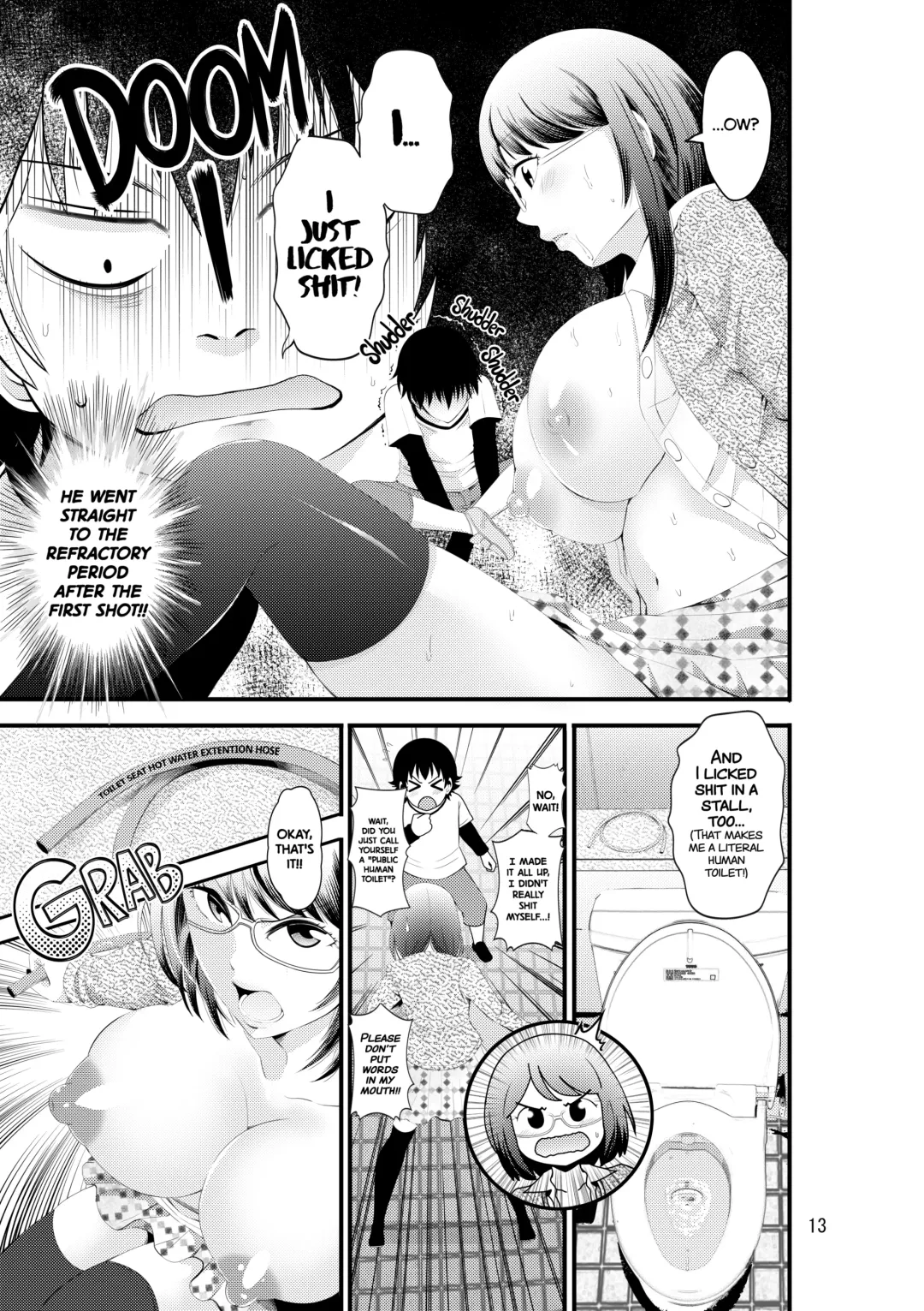 [Akiha At] ManCli Manko to Cli o Ijirareru no ga Daisuki na Fujoshi nano de Doujin Event no Nikubenki ni Natte mita (decensored) Fhentai - Page 14