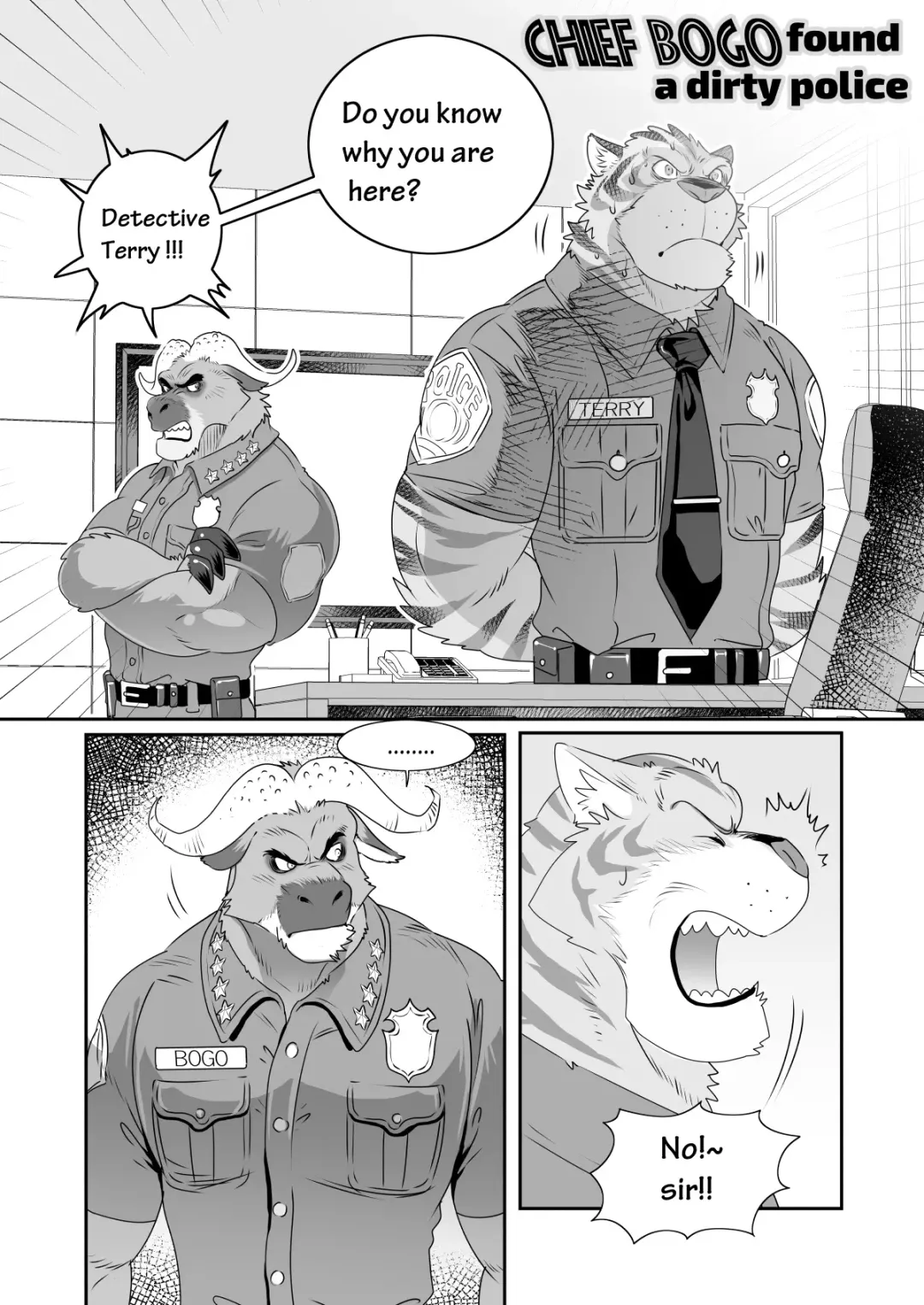 [Kuma Hachi] chief bogo found a dirty police Fhentai - Page 1