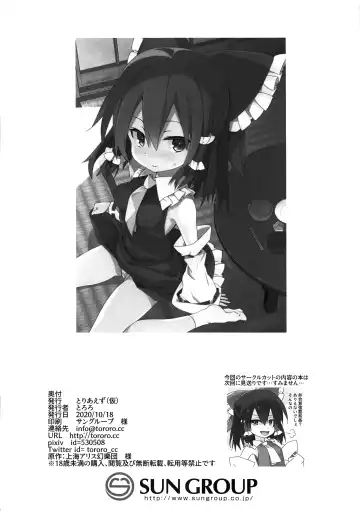 [Tororo] Mainichi Reimu-san! Fhentai - Page 18