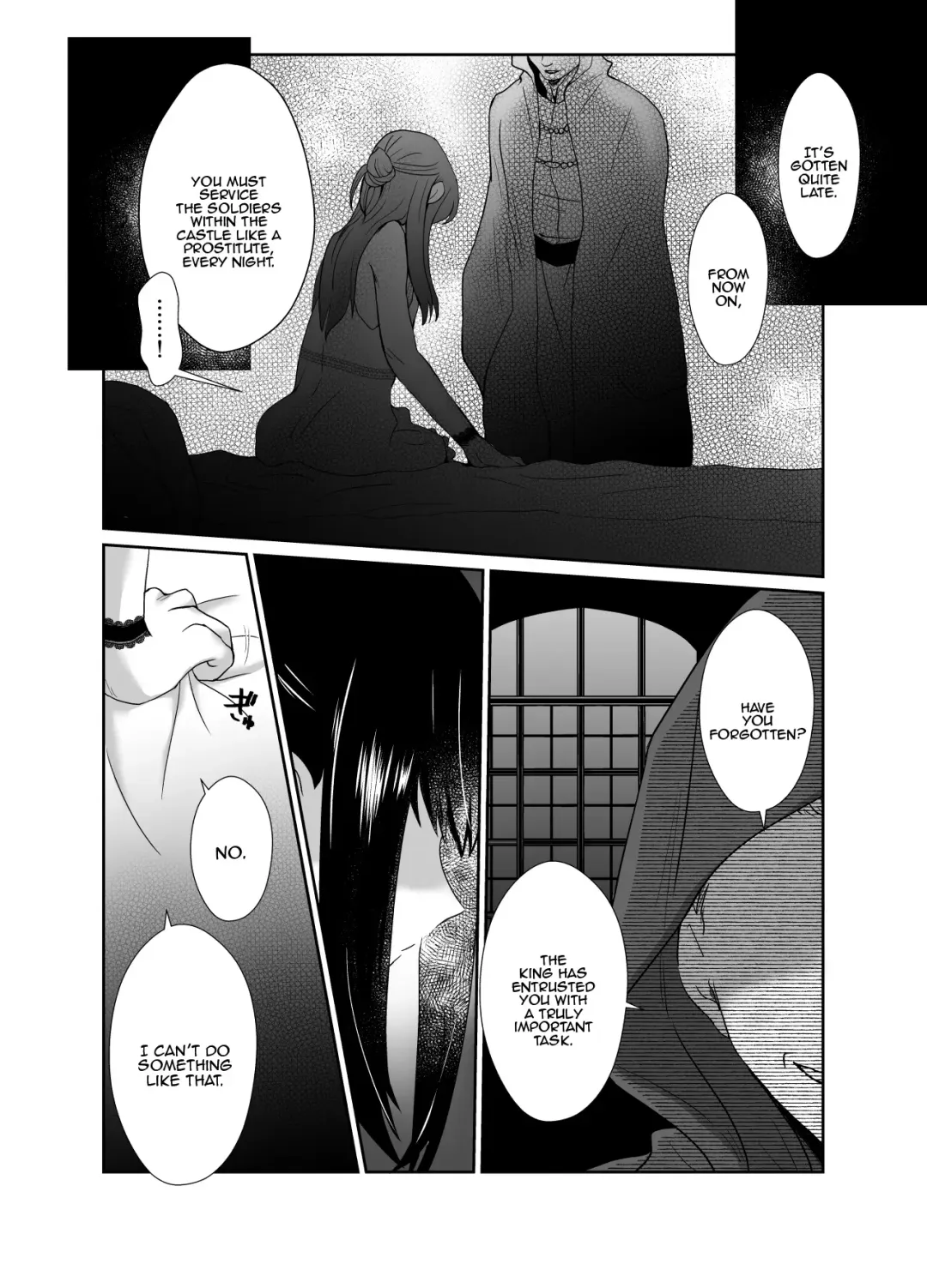 [Taguchi Monyata] Kawaisou na Ouji-sama wa Warui Mahou de Oshiro no Mesu Benki ni Sarete Shimaimashita | The Pitiful Prince was Turned into the Castle's Bitch Toilet Through Evil Magic Fhentai - Page 15