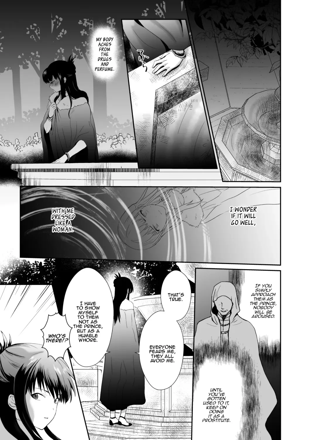 [Taguchi Monyata] Kawaisou na Ouji-sama wa Warui Mahou de Oshiro no Mesu Benki ni Sarete Shimaimashita | The Pitiful Prince was Turned into the Castle's Bitch Toilet Through Evil Magic Fhentai - Page 32