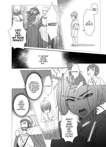 [Taguchi Monyata] Kawaisou na Ouji-sama wa Warui Mahou de Oshiro no Mesu Benki ni Sarete Shimaimashita | The Pitiful Prince was Turned into the Castle's Bitch Toilet Through Evil Magic Fhentai - Page 13