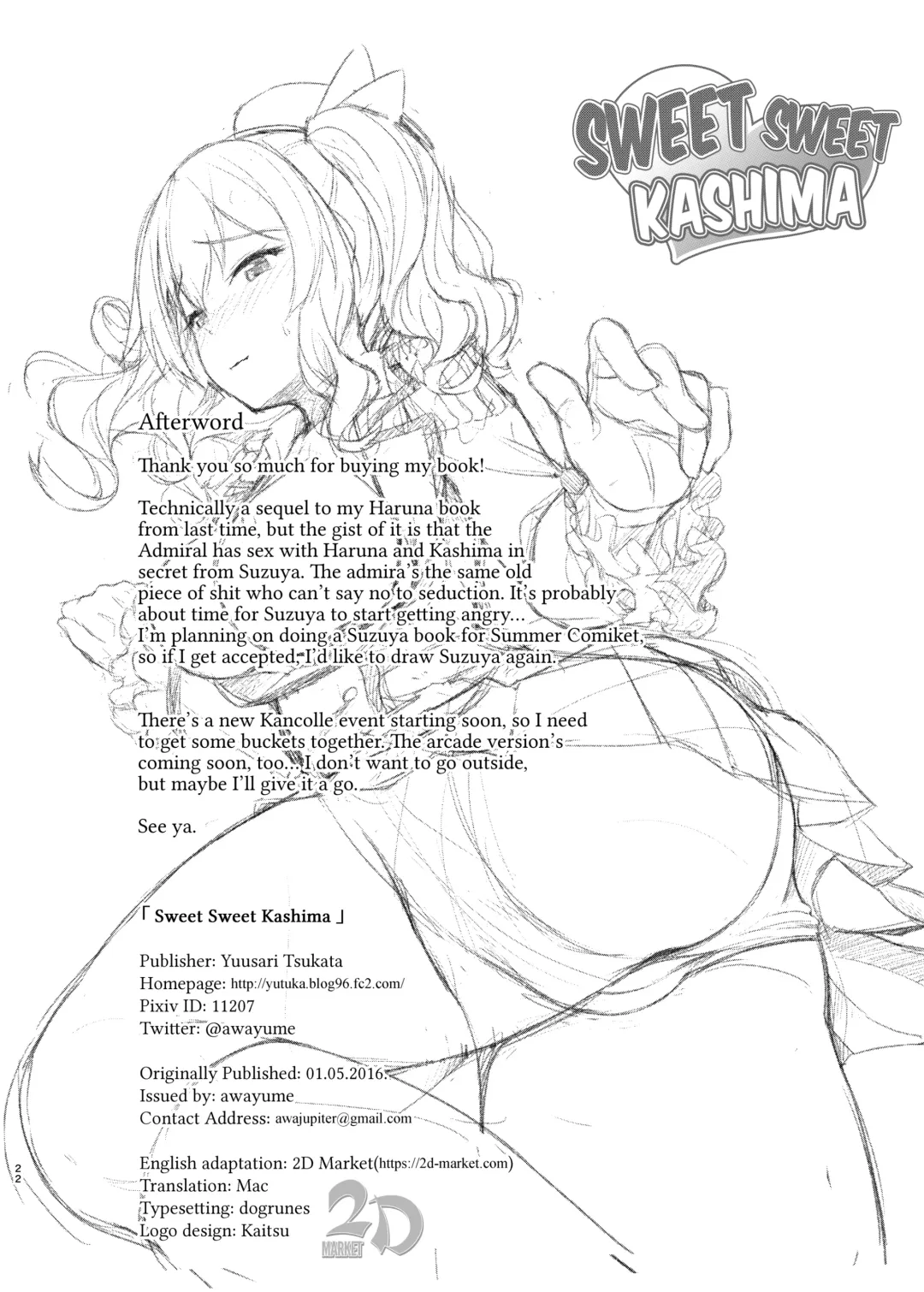 [Awayume] Amaama Kashima | Sweet Sweet Kashima (decensored) Fhentai - Page 20