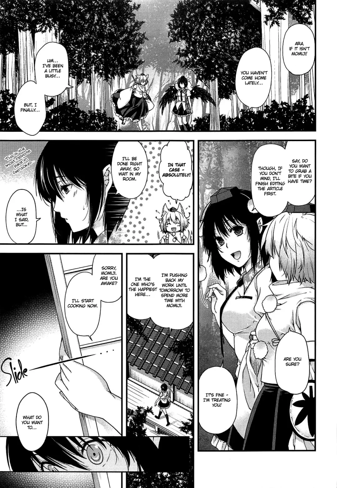 [Hiyoshi Hana] Yotogi Momiji | Sleeping with Momiji Fhentai - Page 6