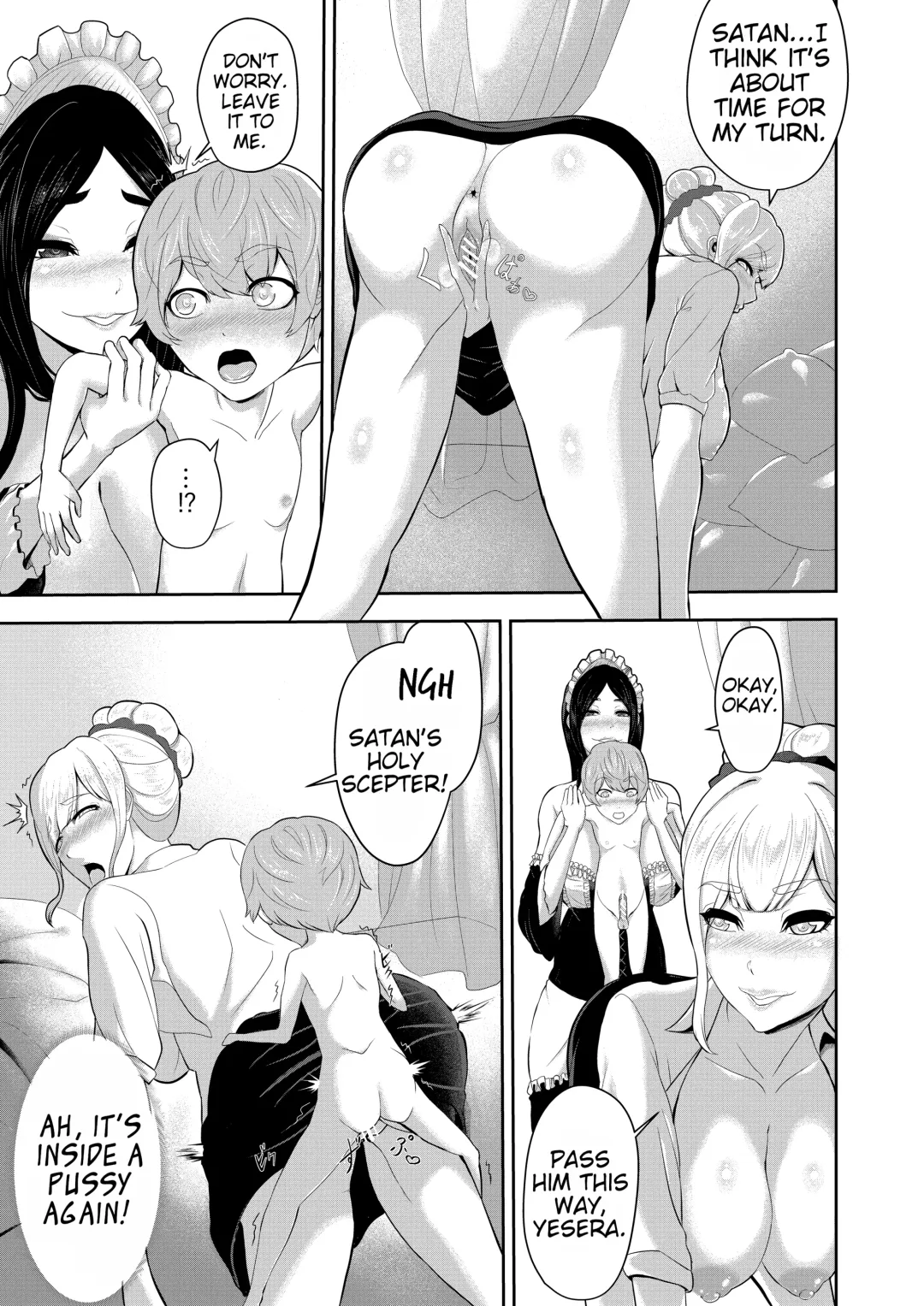 [Oshiro] Shota Maou to Majo Dorei no Houshi | Shota Satan and the Witch Slaves Services Fhentai - Page 15