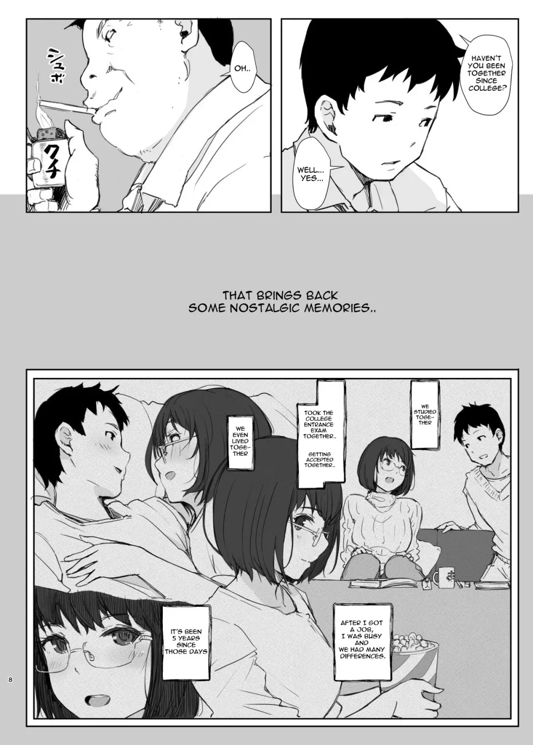 [Arakure] Kimi no Kanojo Yokatta yo. Meganekko NTR Tanpenshuu Fhentai - Page 8