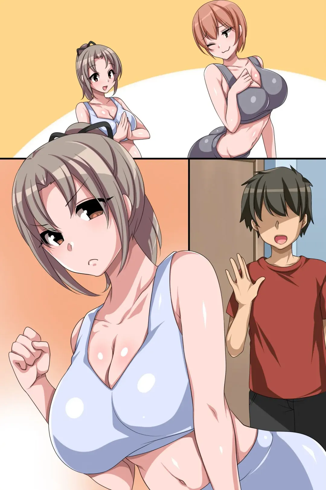 [Konecha] Netorare Inko Training ~ Mucchiri Kyonyu Bijo no Wear o Muite Eroero Training! Fhentai - Page 54