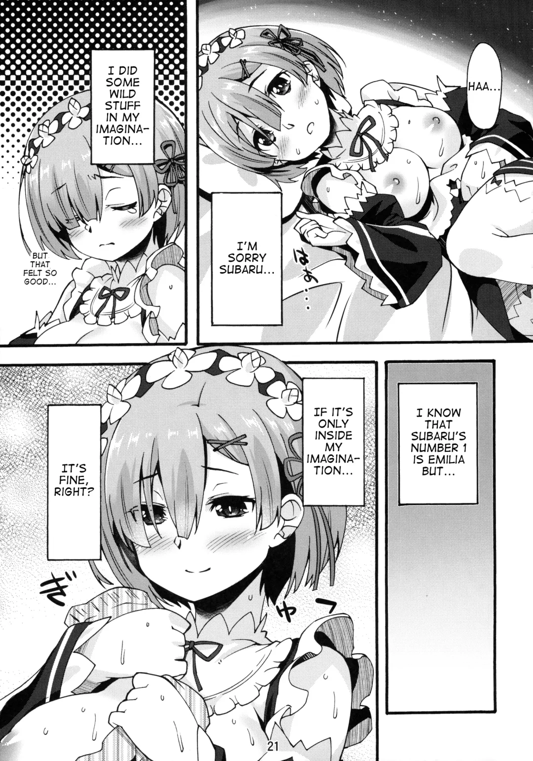 [Shinozuka Atsuto] Rem no Hitori Asobi | Rem's Playing by Herself Fhentai - Page 20