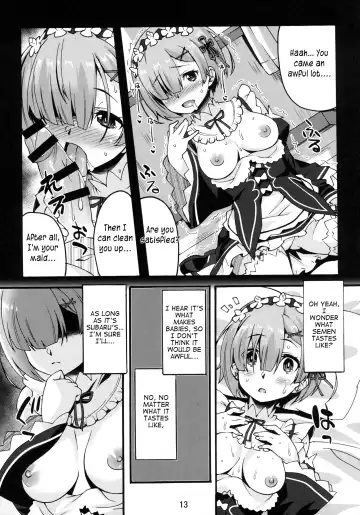 [Shinozuka Atsuto] Rem no Hitori Asobi | Rem's Playing by Herself Fhentai - Page 12