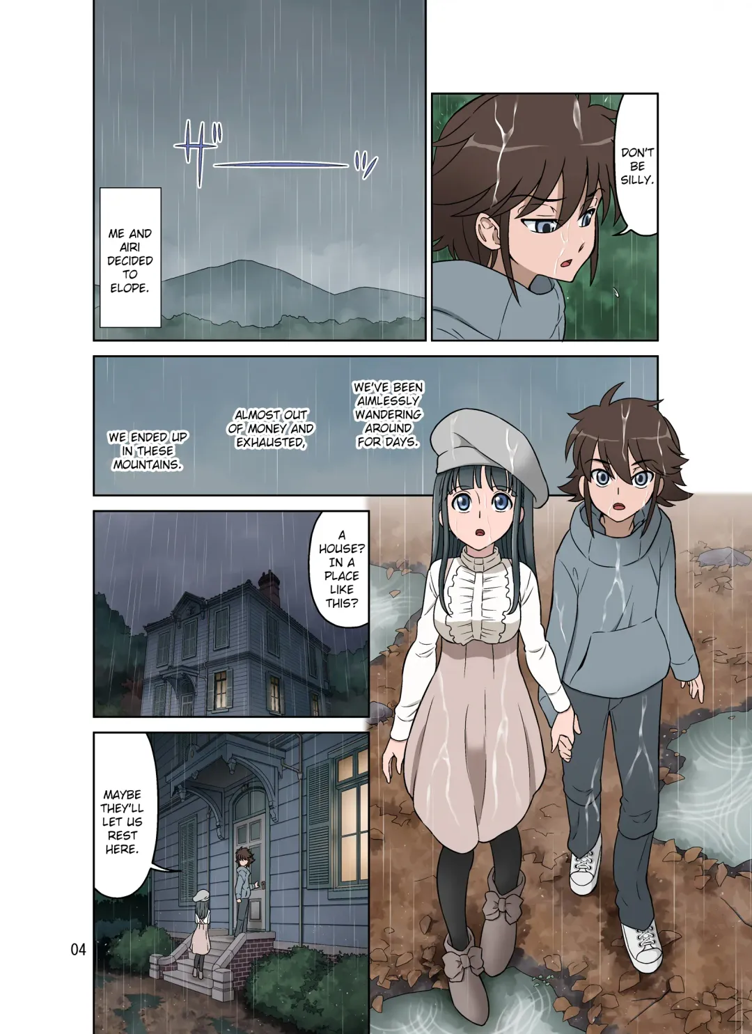 [Dozamura] Kakeochi | Elopement Fhentai - Page 4