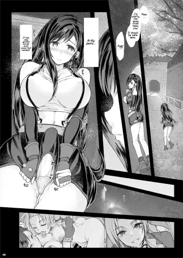 Futanari Doutei Tifa Ni - Kousoku- Inran Mesuchinpo Kairaku Ochi | Futanari Virgin Tifa Falls Prey to Pleasure Fhentai - Page 5