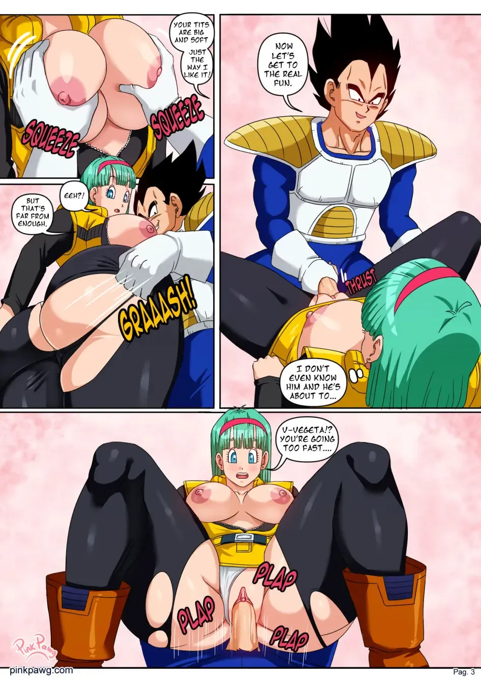 [Pink Pawg] Bulma pinkpawg Fhentai - Page 3
