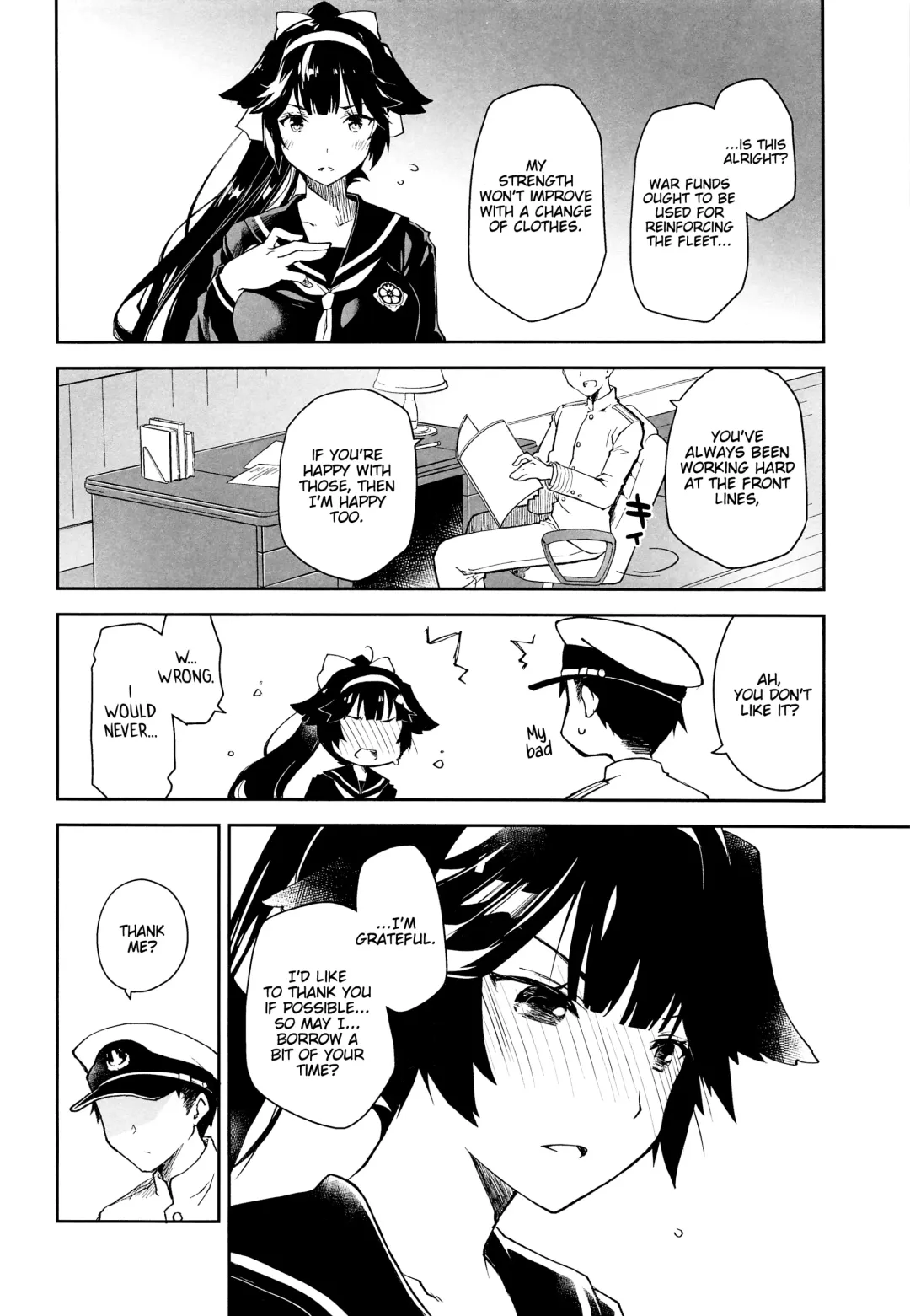 [Ponkotsu Works] Kakin Shikikan, Fuku o Kau.   - Can you feel the "LOVE"? Fhentai - Page 9