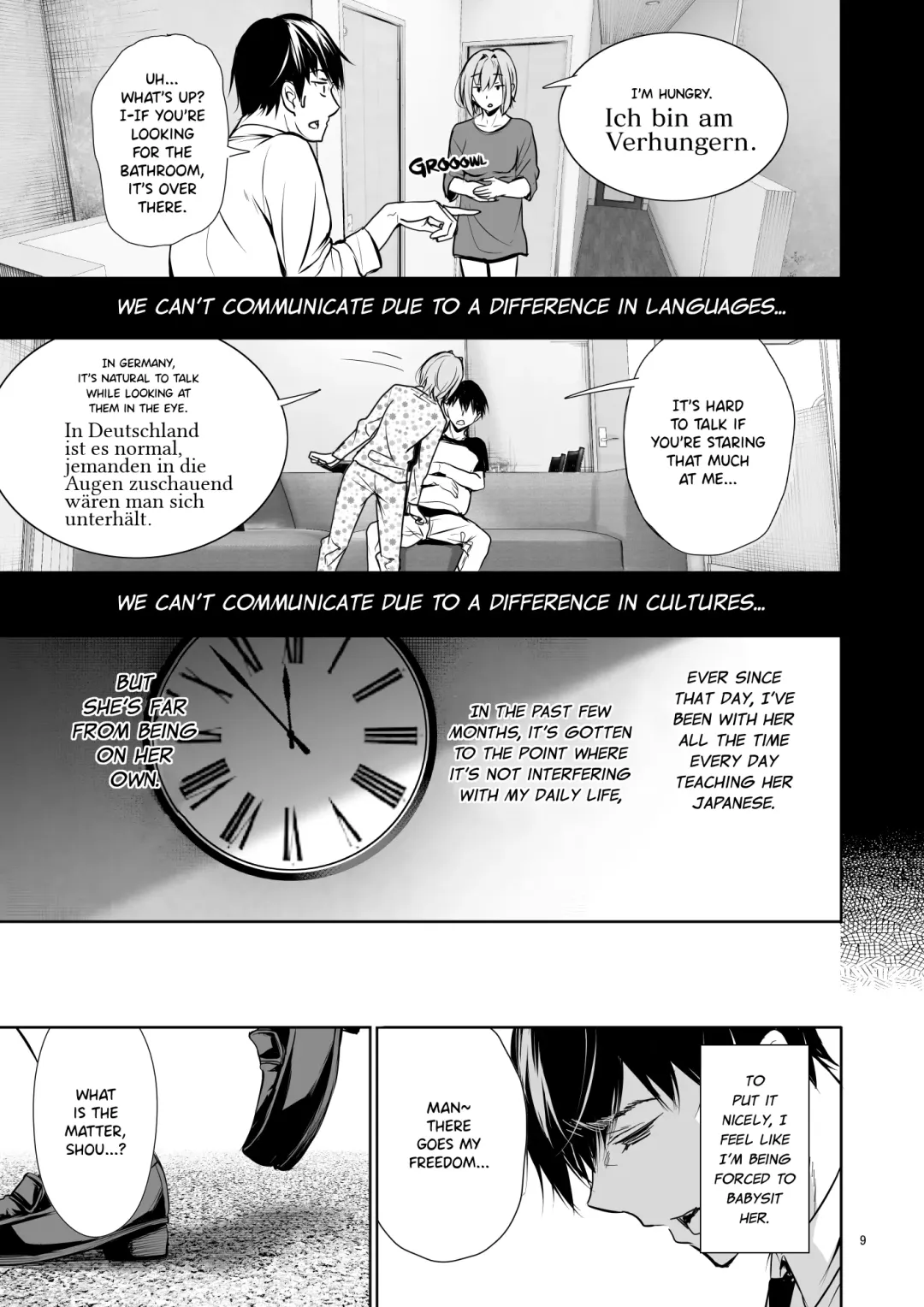 [Gentsuki] Homestay-chu no Doitsu Musume ga Issho ni Furo ni Haitte Kuru Wake | The Reason Why a German Girl Takes a Bath Together With Me on Her Homestay Fhentai - Page 9