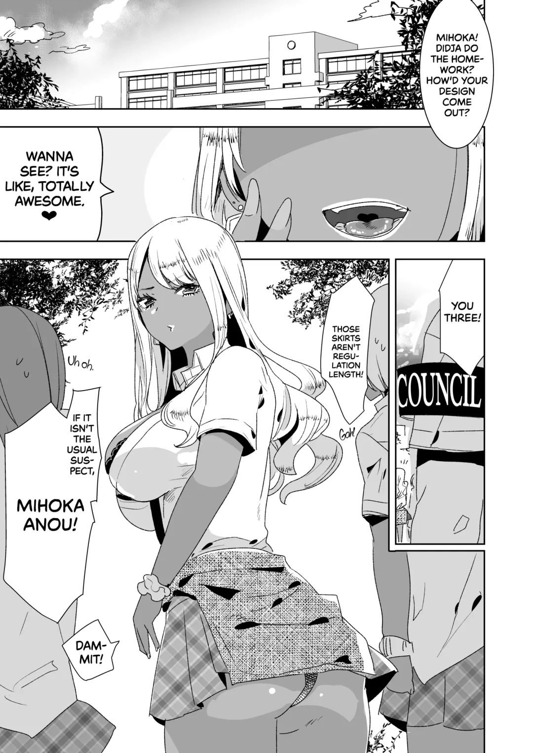[Aimaitei Umami] Futanari Kyokon Kuro Gal ni Gyaku Anal Fukujuu Saserareru nante... | I Would Never Get Dominated and Pegged by a Tan Gal With a Huge Cock! (decensored) Fhentai - Page 2
