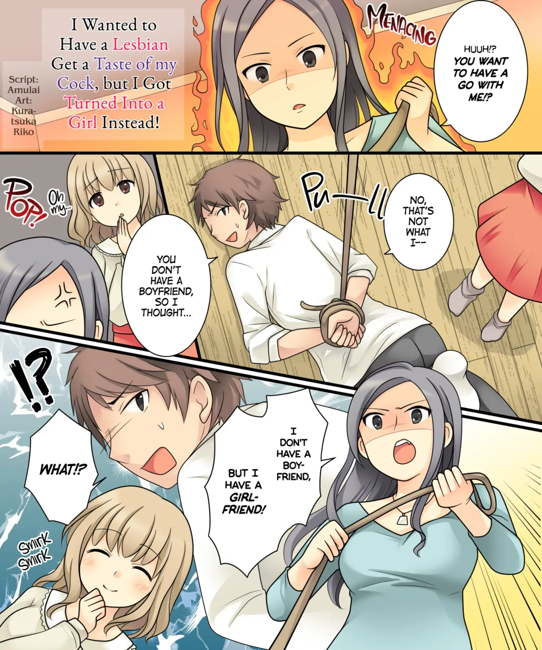 [Kuratsuka Riko] Leskko ni Otoko no Yosa o Oshieyou to Shitara Nyotaika Choukyou Sareta Ore | I Wanted to Have a Lesbian Get a Taste of My Cock, but I Got Turned Into a Girl Instead (decensored) Fhentai - Page 2