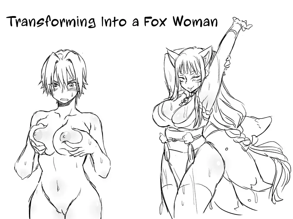 Transforming Into A Fox Girl | Kitsune Nyotaika Mono Fhentai - Page 1