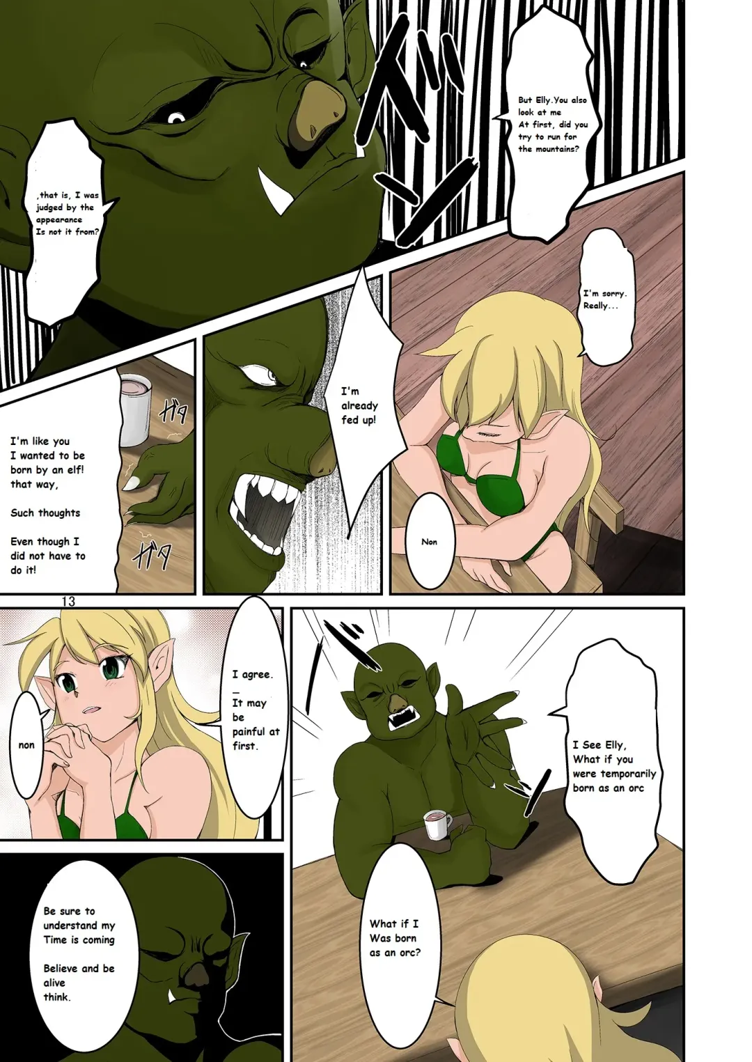 [Iwashita] Elf to Orc no Irekawari Dark Bon | Elf and Orc Replacement Dark Book Fhentai - Page 12