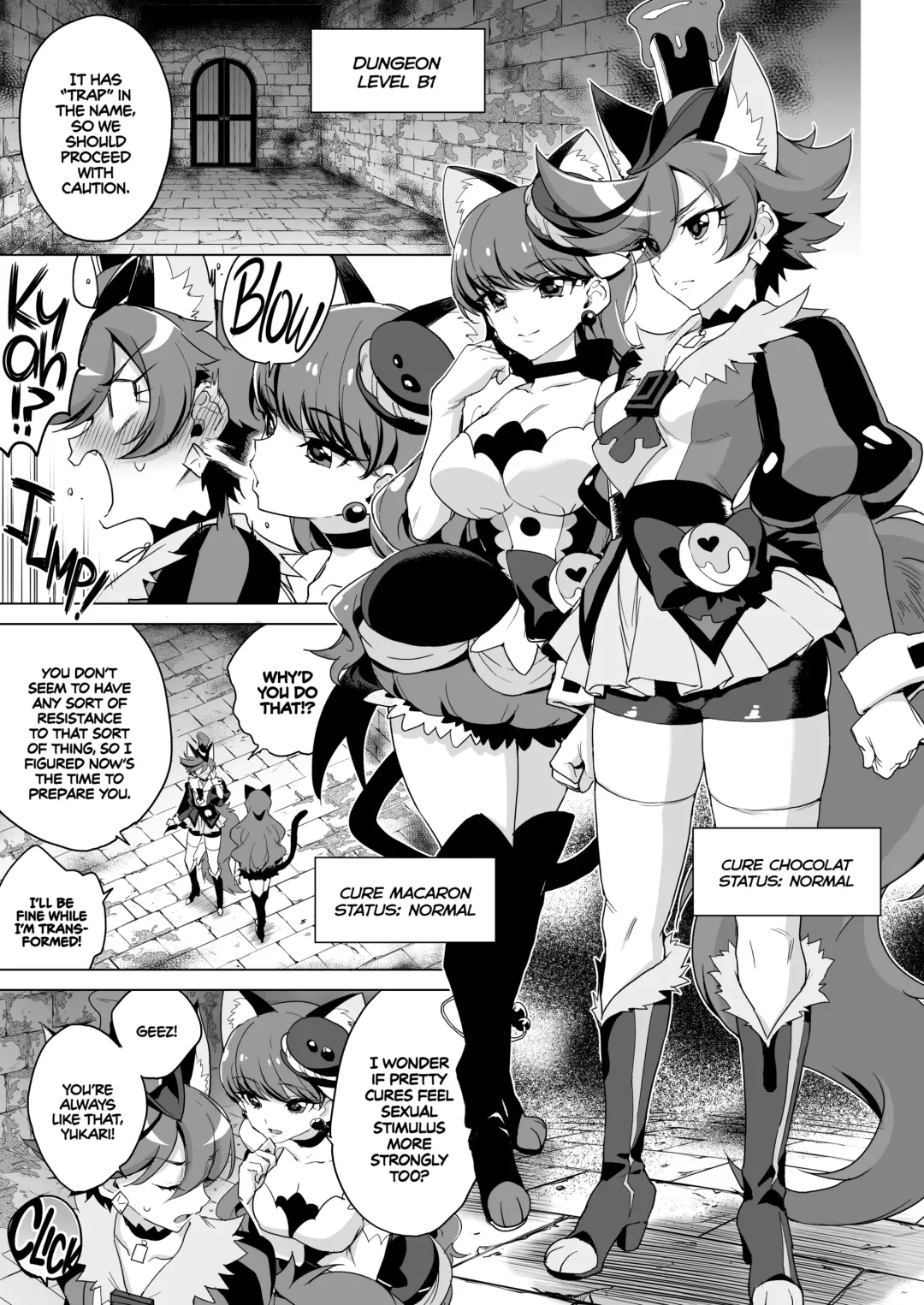 [Mucha] JK Cure VS Ero Trap Dungeon | JK Cures VS an Ero Trap Dungeon (decensored) Fhentai - Page 4