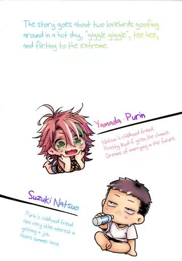 [Giuniu] Chikyuu ga Achuachu dakara Kanojo ga Chintama o Fuufuu Shite Kureru Hon | It's So Hot That My Girlfriend Has To Blow Me Down There (decensored) Fhentai - Page 2