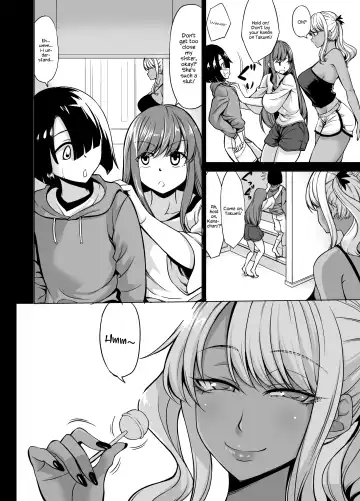[Kinntarou] A-Cup no Kanojo yori J-Cup no Kuro Gal no Onee-san no Hou ga Ii yo ne? | Would you rather be with your A-cup girlfriend or a J-cup, dark skinned, gyaru onee-san? Fhentai - Page 6