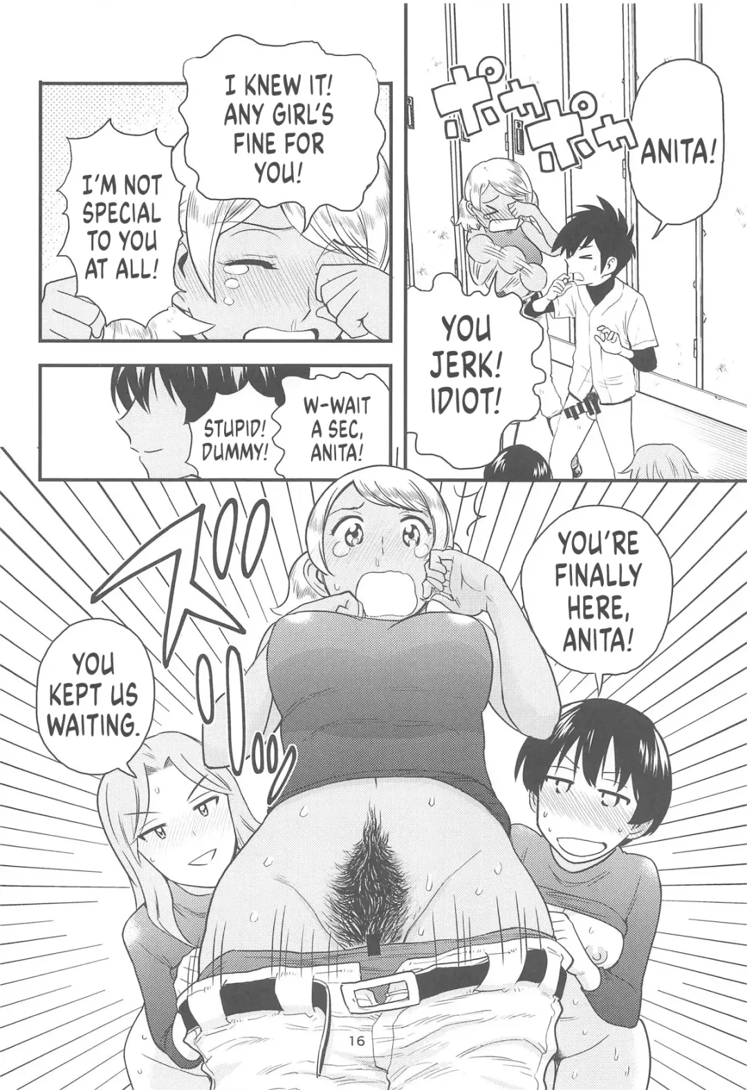 [Banishingu Teruo] Anita-tachi no Inbon | The Story of Anita and Friends' Private Place Fhentai - Page 17