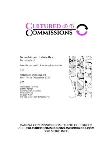 [Henrybird] Namaiki Ojou ~Felicia Hen~ | Cheeky Rich Brats  ~Felicia Chapter~ Fhentai - Page 23