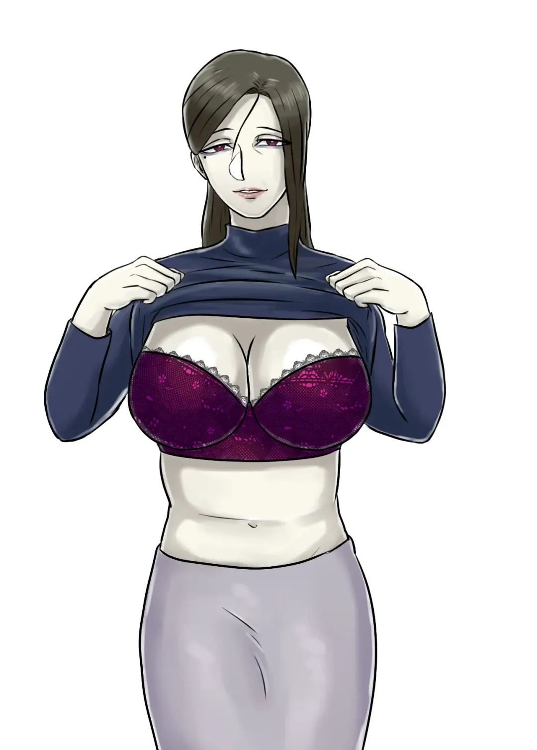 Ayashii Shuukyou Kanyuu Oba-san ga Papa no Shoukai de Boku no Ie ni Yattekita Fhentai - Page 2