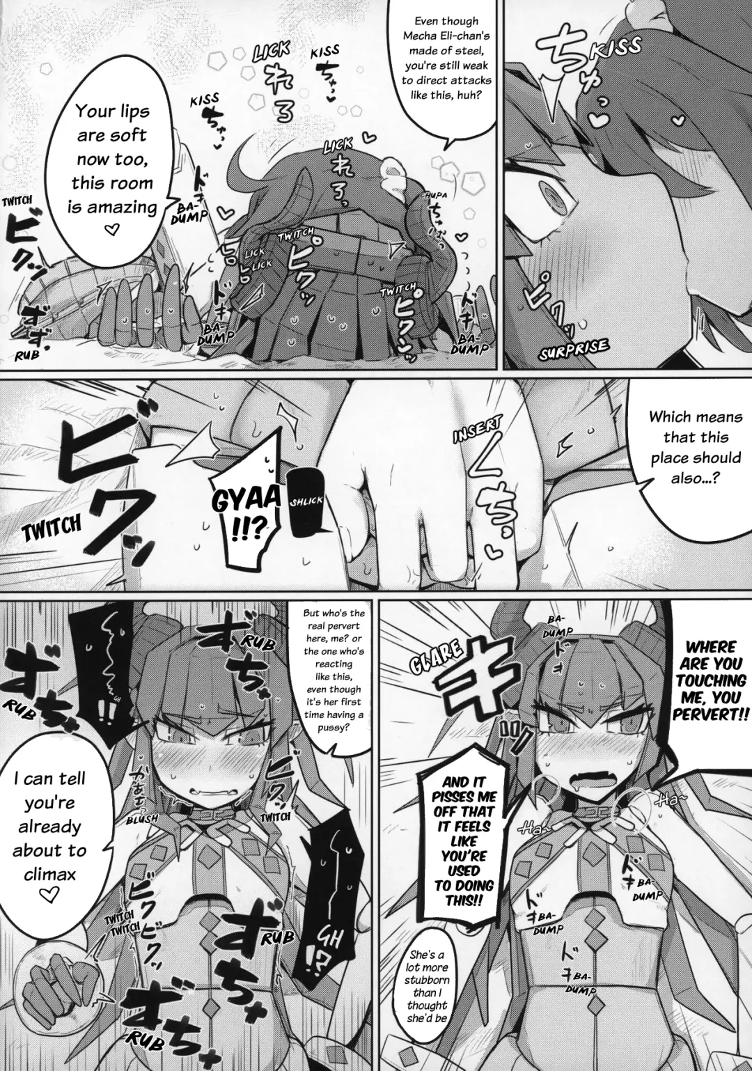 [Henoeno] Koisuru Mecha Eli-chan to Josou Master | Lovestruck Mecha Eli-chan and Her Cross-dressing Master Fhentai - Page 11