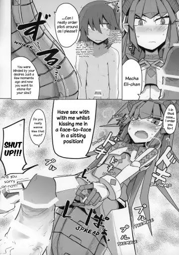 [Henoeno] Koisuru Mecha Eli-chan to Josou Master | Lovestruck Mecha Eli-chan and Her Cross-dressing Master Fhentai - Page 19