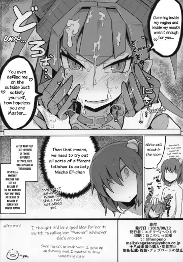 [Henoeno] Koisuru Mecha Eli-chan to Josou Master | Lovestruck Mecha Eli-chan and Her Cross-dressing Master Fhentai - Page 21